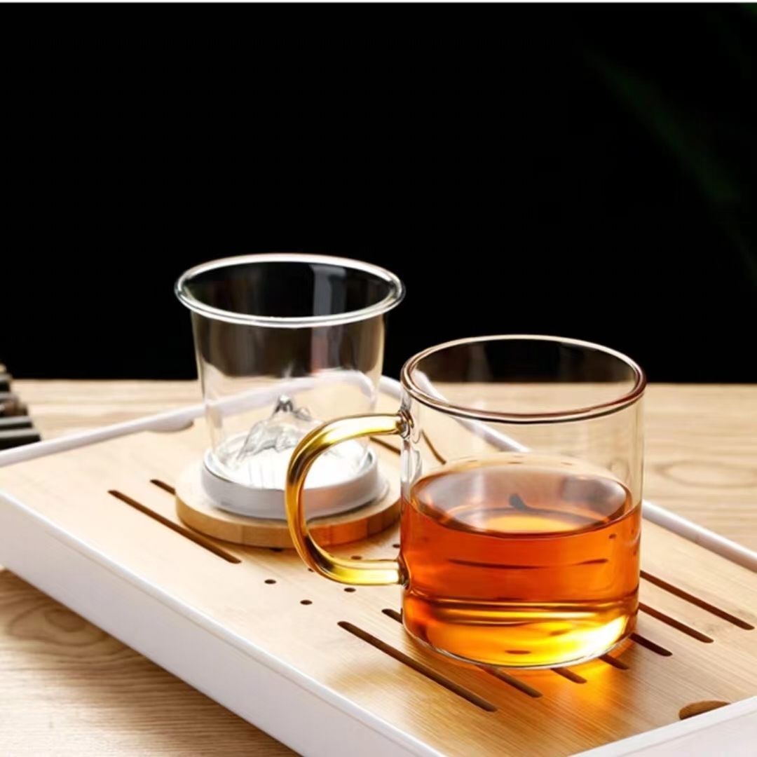 【汀和大福】觀山泡茶杯辦公室玻璃過濾水杯 【汀和大福】觀山泡茶杯辦公室玻璃過濾水杯